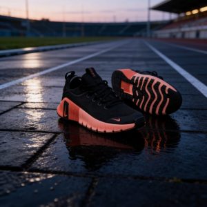 nike free metcon 6 black & orange